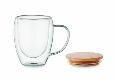 Logo trade corporate gifts picture of: Double wall borosilicate mug