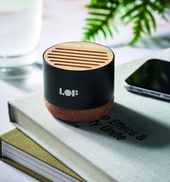 Logotrade promotional gifts photo of: Cork and aluminium speaker