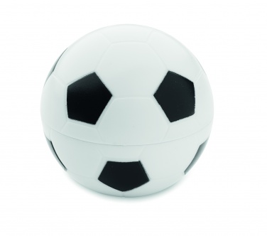 Logo trade promotional giveaways image of: Lip balm in football shape