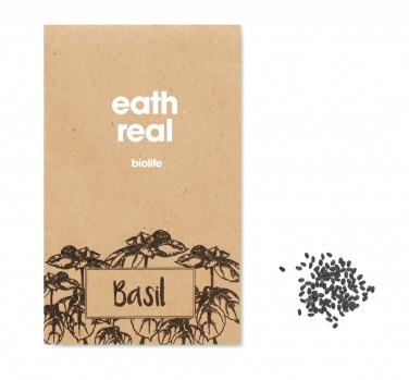 Logotrade promotional product image of: Basil seeds in craft envelope