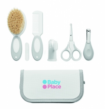 Logo trade promotional merchandise image of: 6 piece baby grooming set