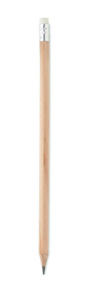 Logo trade corporate gift photo of: Natural pencil with eraser