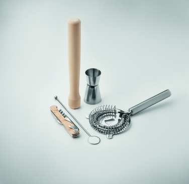 Logotrade promotional item picture of: 5 piece cocktail kit in pouch.