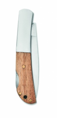 Logotrade promotional item picture of: Foldable knife in acacia wood