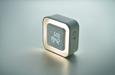 Logo trade business gifts image of: Recycled ABS/RPET alarm clock Stuttgart