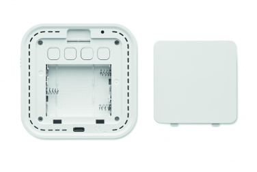 Logo trade corporate gifts picture of: Recycled ABS/RPET alarm clock Stuttgart