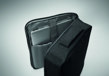 Logotrade promotional merchandise photo of: A safe 15-inch laptop backpack made of 300D RPET with a 210D RPET lining and customizable printing.