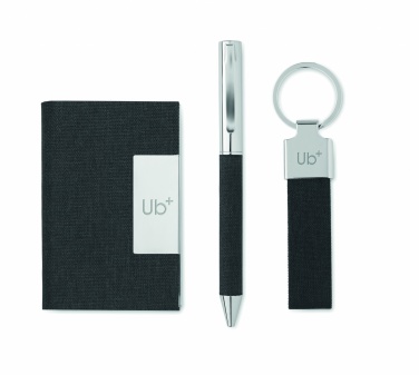 Logo trade promotional gift photo of: 3-piece gift set in a gift box with customizable printing
