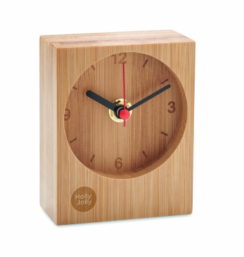 Logotrade promotional merchandise image of: Bamboo table clock