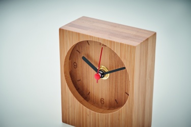 Logotrade advertising products photo of: Bamboo table clock