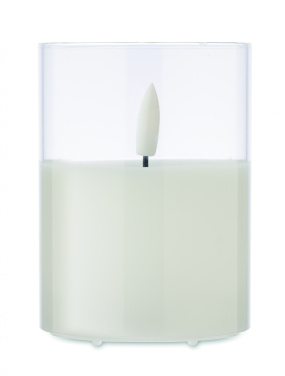 Logo trade promotional giveaways picture of: LED wax candle in glass holder