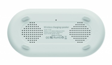 Logo trade business gifts image of: 15W wireless charging speaker