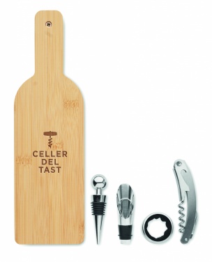 Logo trade promotional merchandise image of: Bottle shaped wine set