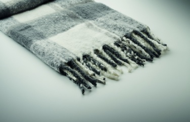 Logo trade promotional merchandise image of: Chequered mohair blanket