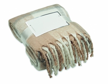 Logo trade promotional gifts image of: Chequered mohair blanket