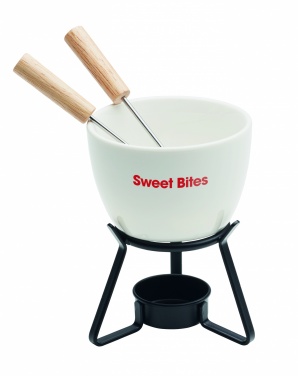 Logo trade promotional items image of: Ceramic fondue set 240 ml