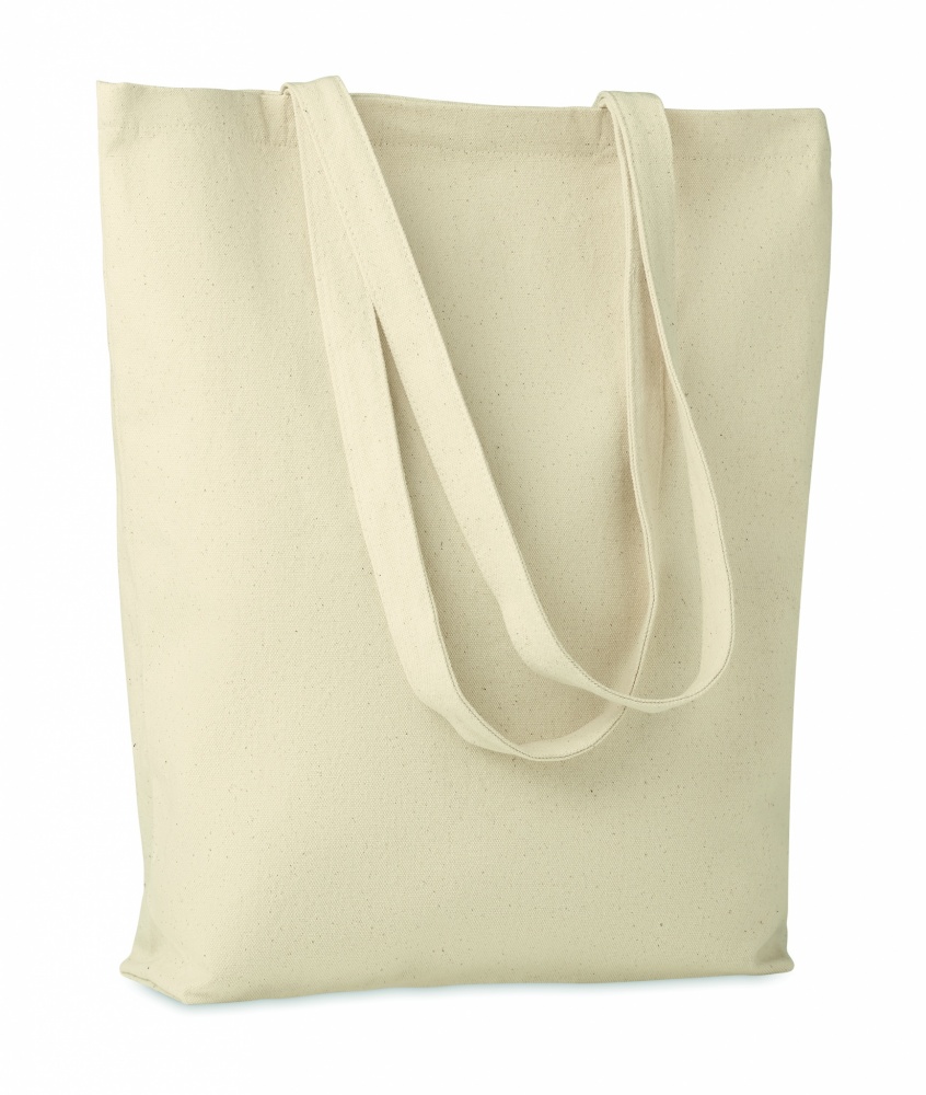 Logo trade promotional giveaways image of: Canvas shopping bag 270 gr/m²