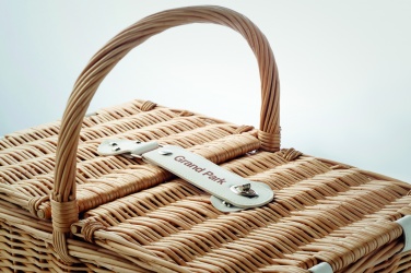Logotrade advertising product image of: Wicker picnic basket 4 people