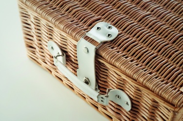 Logo trade promotional giveaways picture of: Wicker picnic basket 4 people