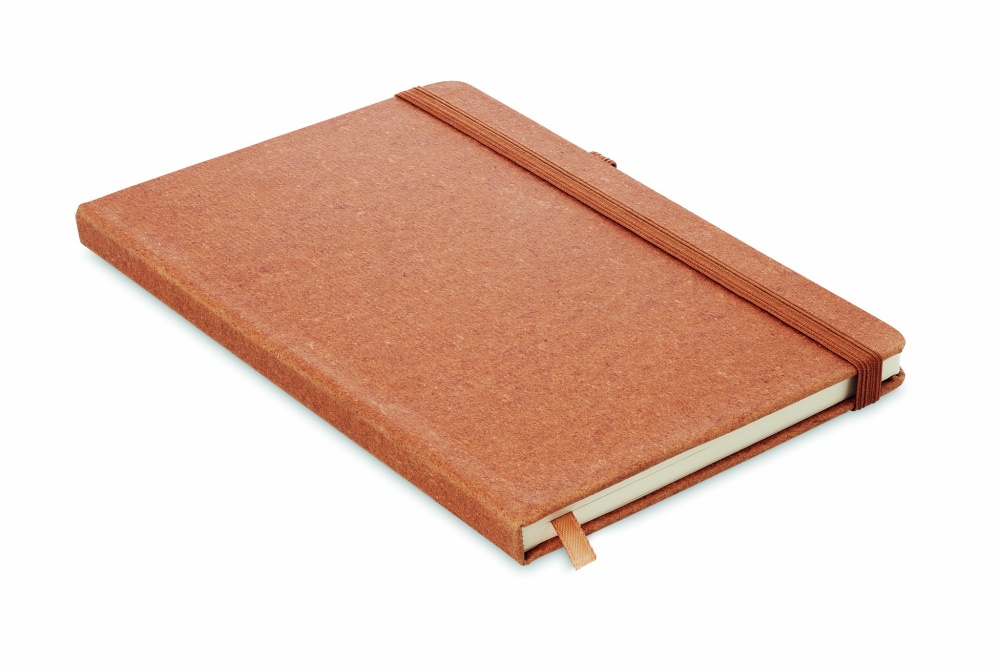 Logotrade advertising products photo of: Recycled Leather A5 notebook