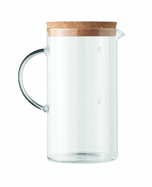 Logo trade promotional items image of: Borosilicate glass decanter 1L