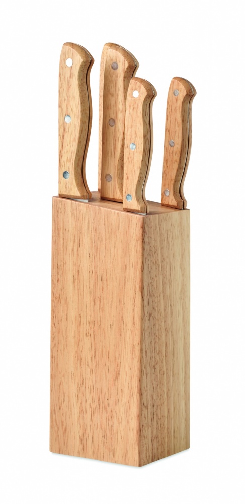 Logotrade promotional merchandise picture of: 5 piece knife set in base