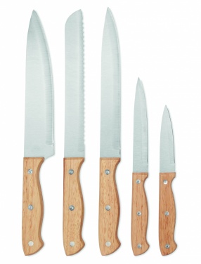 Logotrade promotional product picture of: 5 piece knife set in base