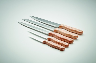 Logo trade corporate gift photo of: 5 piece knife set in base