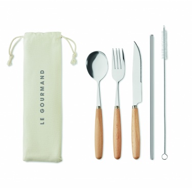 Logo trade promotional items picture of: Cutlery set stainless steel