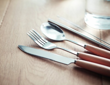 Logo trade corporate gifts image of: Cutlery set stainless steel