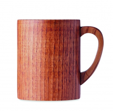 Logo trade corporate gifts image of: Oak wooden mug 280 ml