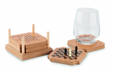 Logotrade promotional giveaway image of: 4-piece coaster game set