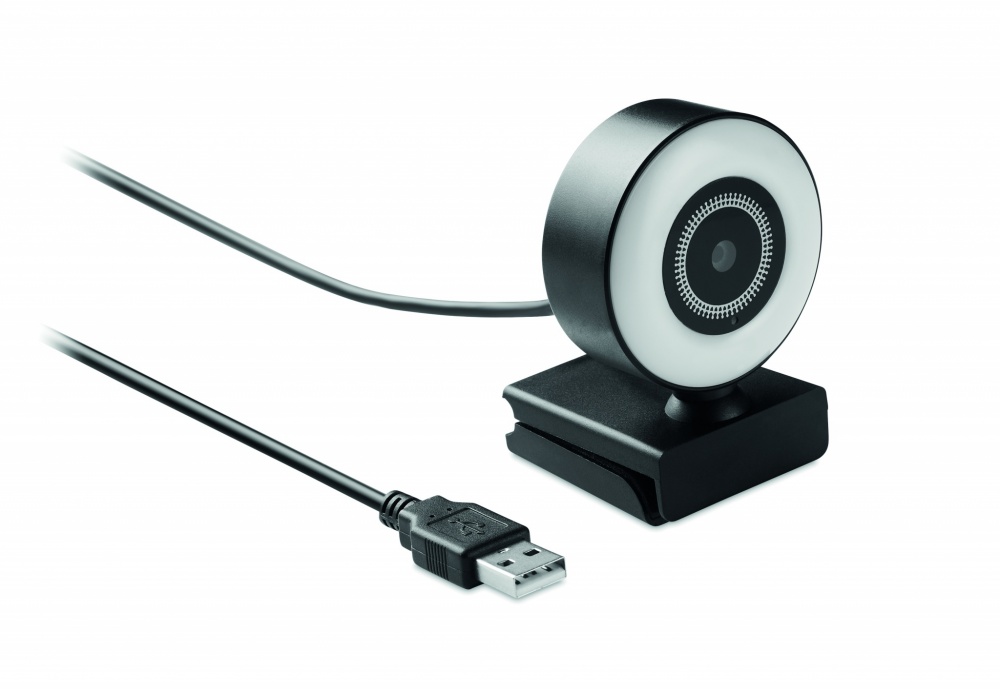 Logo trade promotional items picture of: 1080P HD webcam and ring light