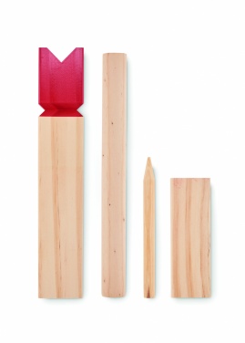 Logo trade corporate gifts image of: Pinewood outdoor throwing game