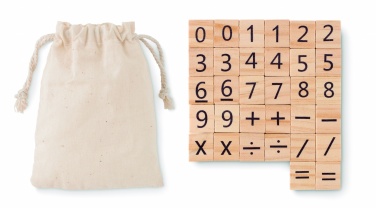 Logo trade advertising products image of: Wood educational counting game