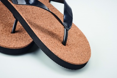 Logo trade promotional products picture of: Cork beach slippers L