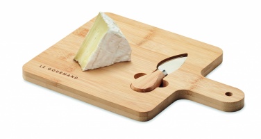 Logo trade promotional item photo of: Cheese board set in bamboo Bremen