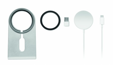 Logo trade promotional merchandise image of: Portable magnetic charger 15W