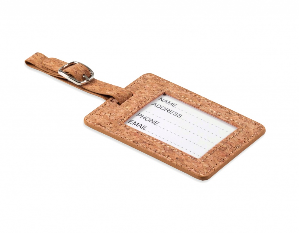 Logotrade promotional giveaways photo of: Cork luggage tag