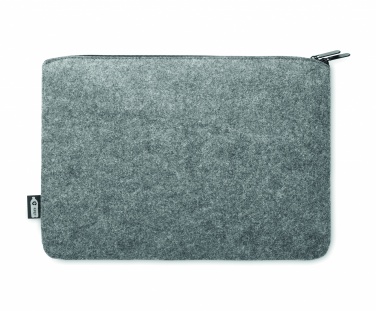 Logo trade corporate gift photo of: RPET felt zipped laptop bag