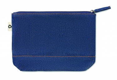 Logo trade promotional products image of: Recycled denim cosmetic pouch