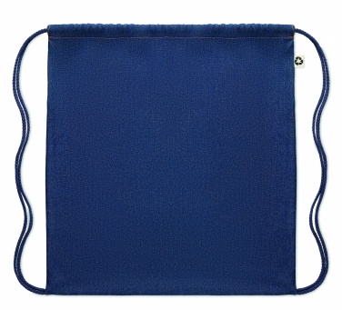 Logotrade promotional giveaway picture of: Recycled denim drawstring bag