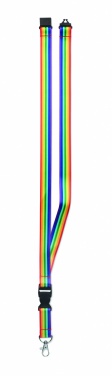 Logotrade promotional merchandise image of: Rainbow RPET lanyard