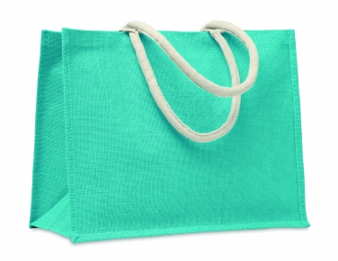 Logo trade promotional gifts image of: Jute bag with cotton handle