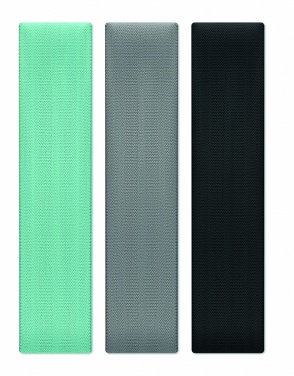 Logo trade promotional item photo of: Set of 3 fitness bands in pouch