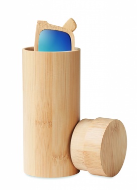 Logotrade promotional item image of: Sunglasses and case in bamboo KEILA