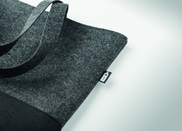 Logo trade promotional gift photo of: RPET felt shopping bag