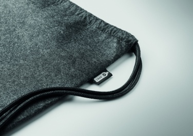 Logotrade business gifts photo of: RPET felt drawstring bag