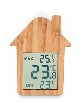 Logotrade promotional giveaways photo of: Bamboo weather station HISA