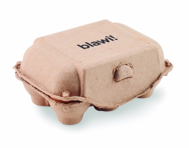 Logo trade promotional giveaways image of: 6 chalk eggs in box